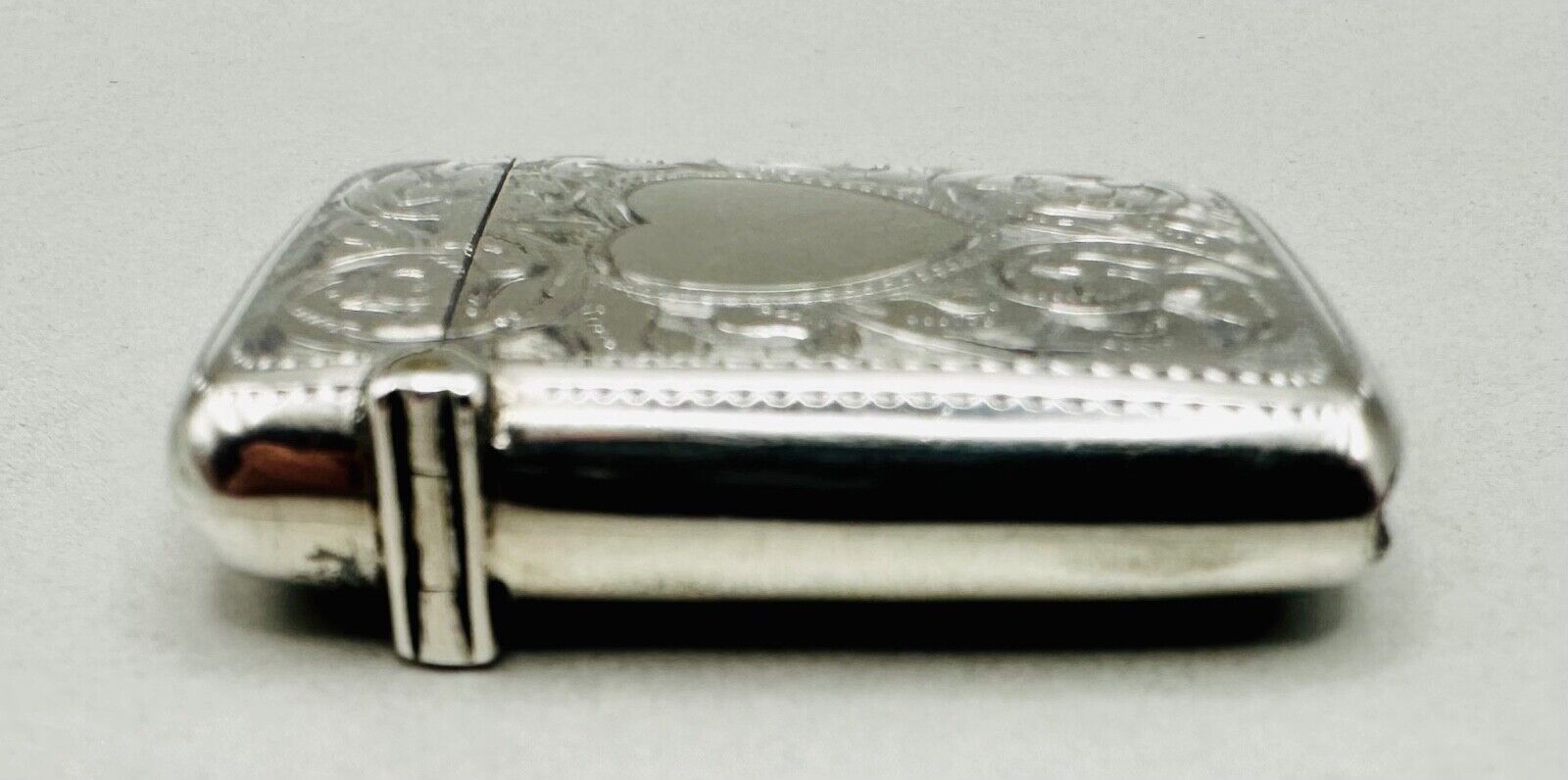 Antique 1899 Silver Vesta Case - Joseph Gloster, Birmingham – Heart Design