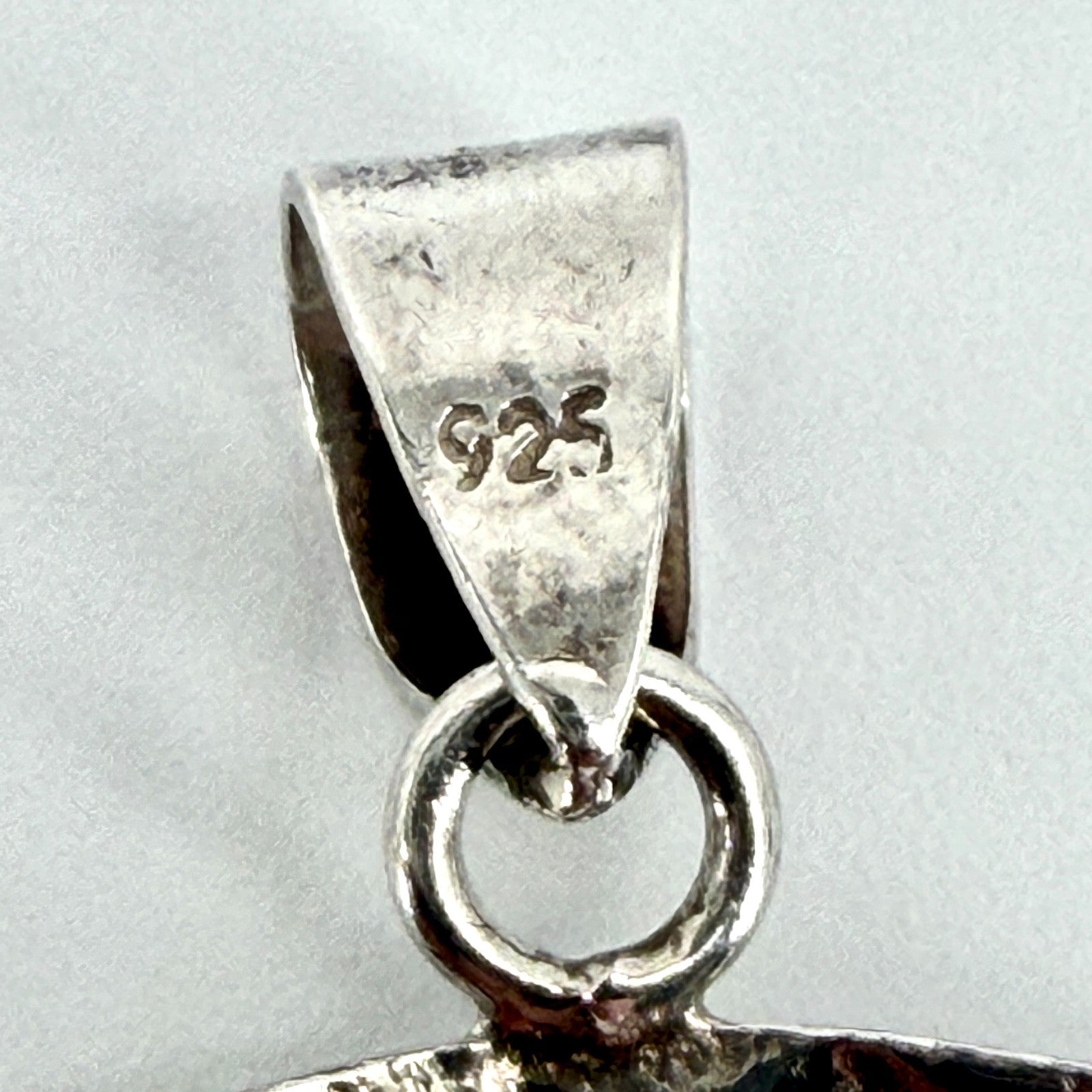 Sterling Silver Hammered Open Circle Pendant – 925 – Modern Design