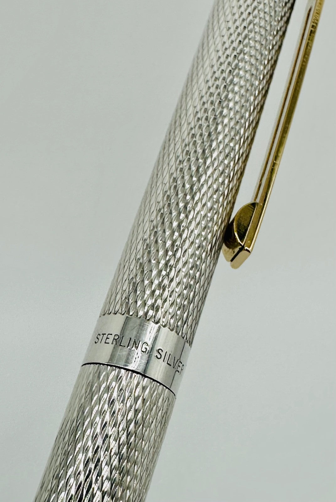 Vintage Sheaffer Targa Sterling Silver Fountain Pen, 14k Gold Nib, Australia