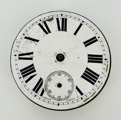 Antique Swiss Pocket Watch Movement – Spares or Repair