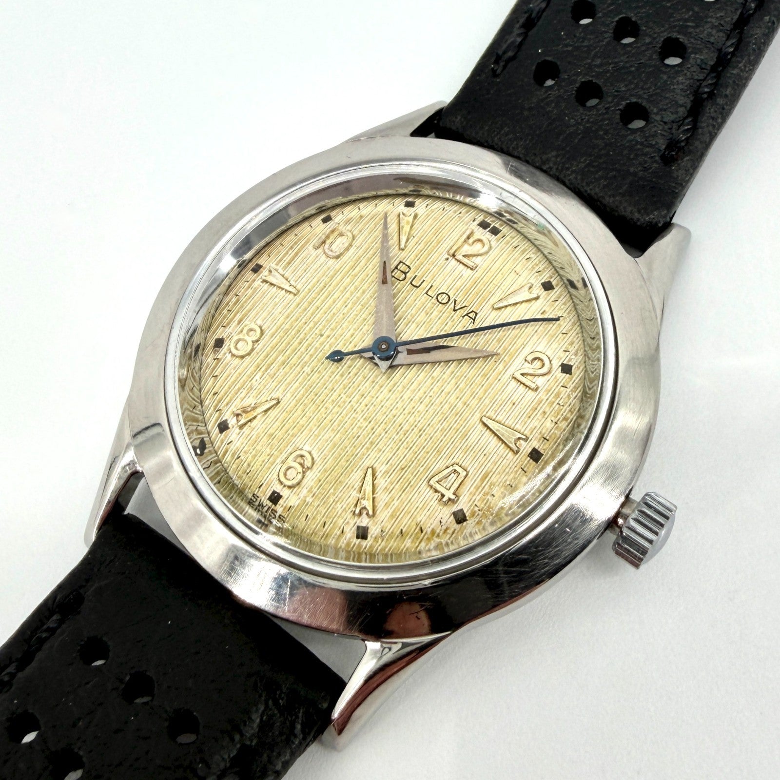 Vintage Bulova Manual Wind Wristwatch – 10BUC – c.1950s – Working