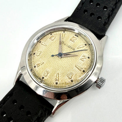 Vintage Bulova Manual Wind Wristwatch – 10BUC – c.1950s – Working