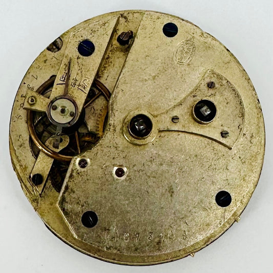 Antique Coullery Frères Pocket Watch Movement – 45mm, Key Wound - Spares/Repair