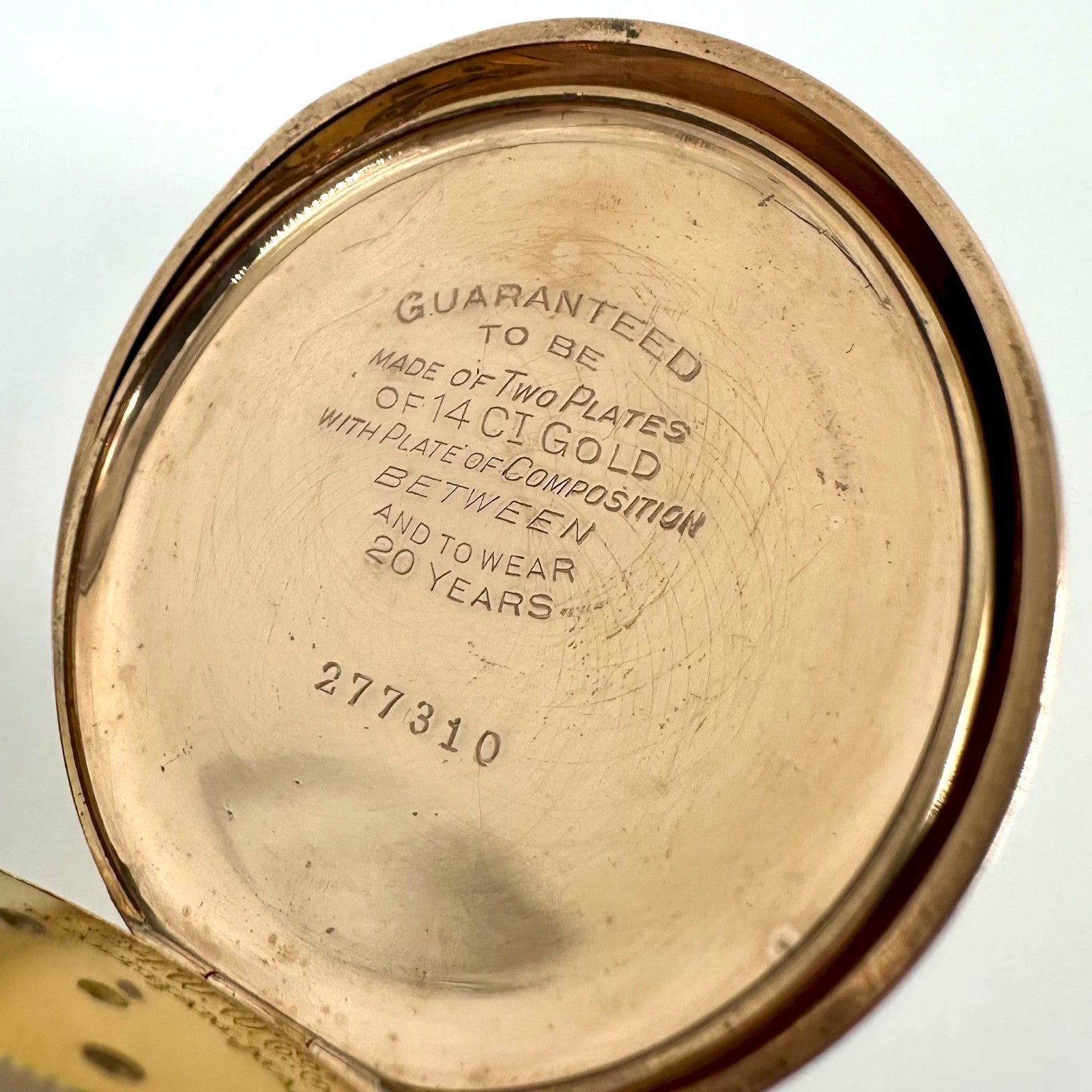 Antique Waltham Pocket Watch – 14ct Gold Plated Case – Working – c.1898