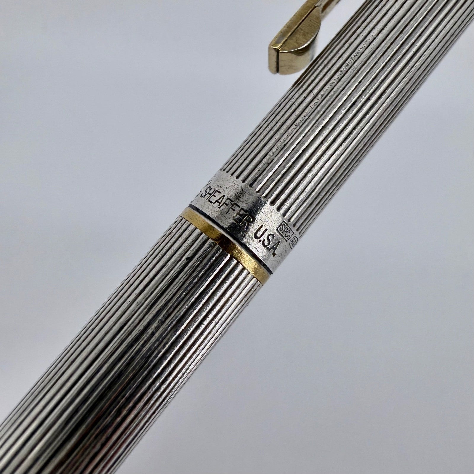 Sheaffer Sterling Silver Ballpoint Pen – London Import 1992 – USA Made