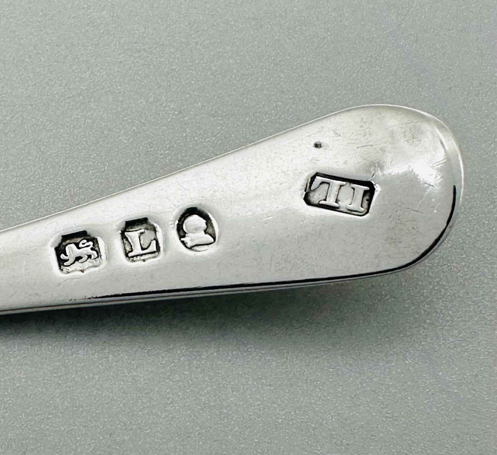 Antique Sterling Silver Salt Spoon by John Lias – London 1806