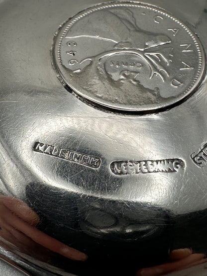 Sterling Silver Canadian Coin Dish - Hong Kong - Lee Yee Hing