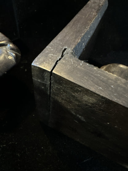 Antique Carved Wooden Elephant Bookends