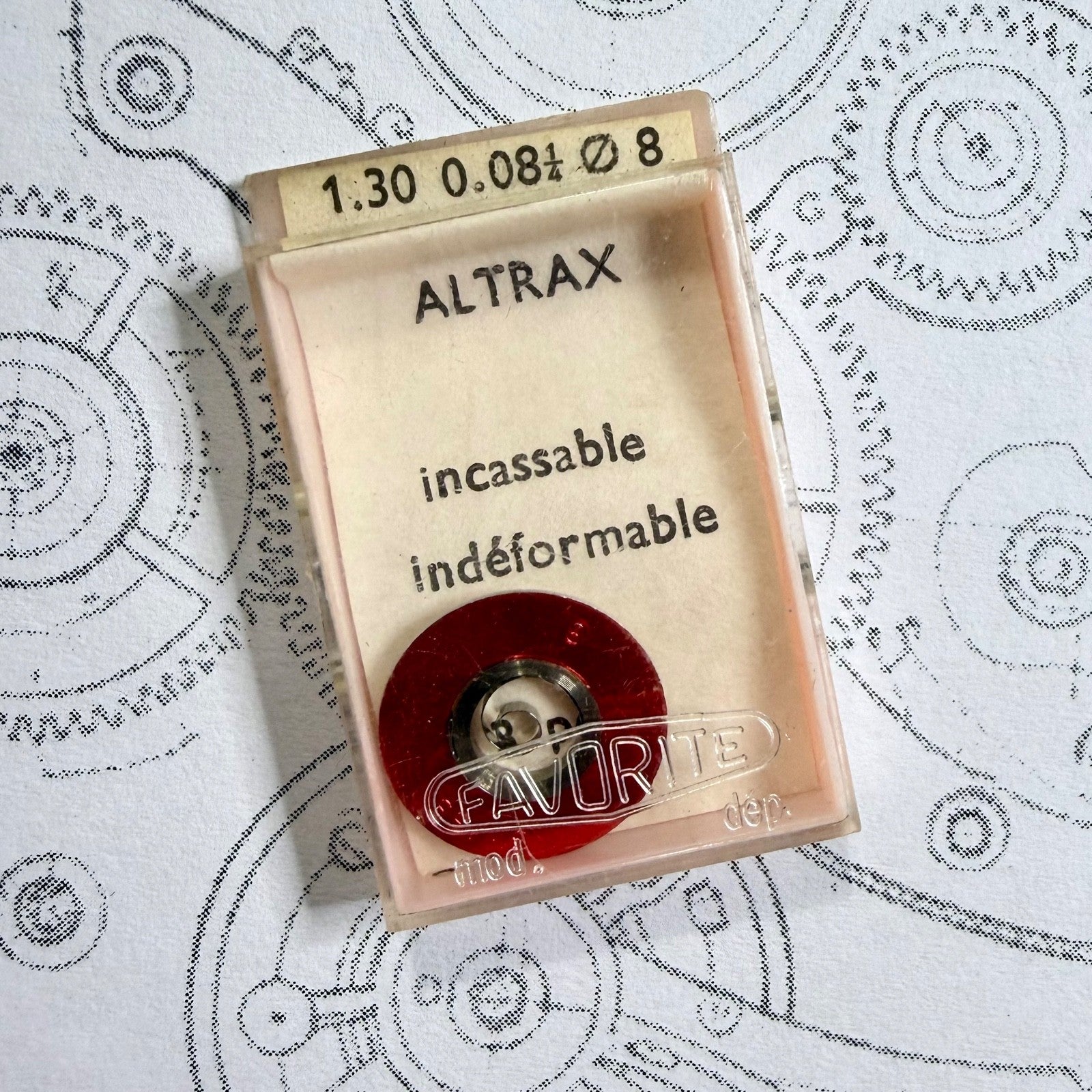 Vintage Altrax 129 Mainspring – 1.30 mm × 0.081 mm × 8 mm – Unbreakable