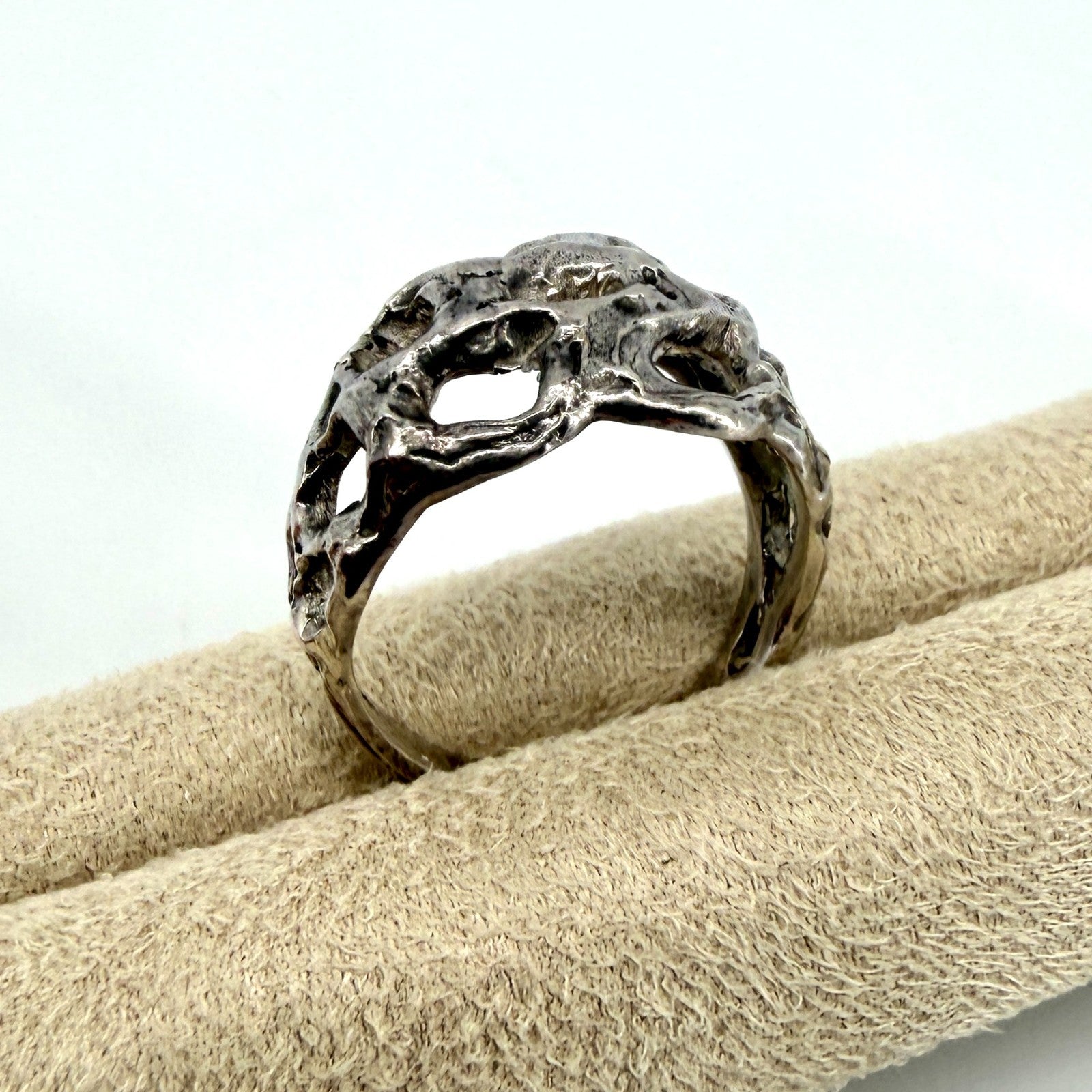 Vintage Sterling Silver Ring – Albion Craft Co. London 1970 – Size L½