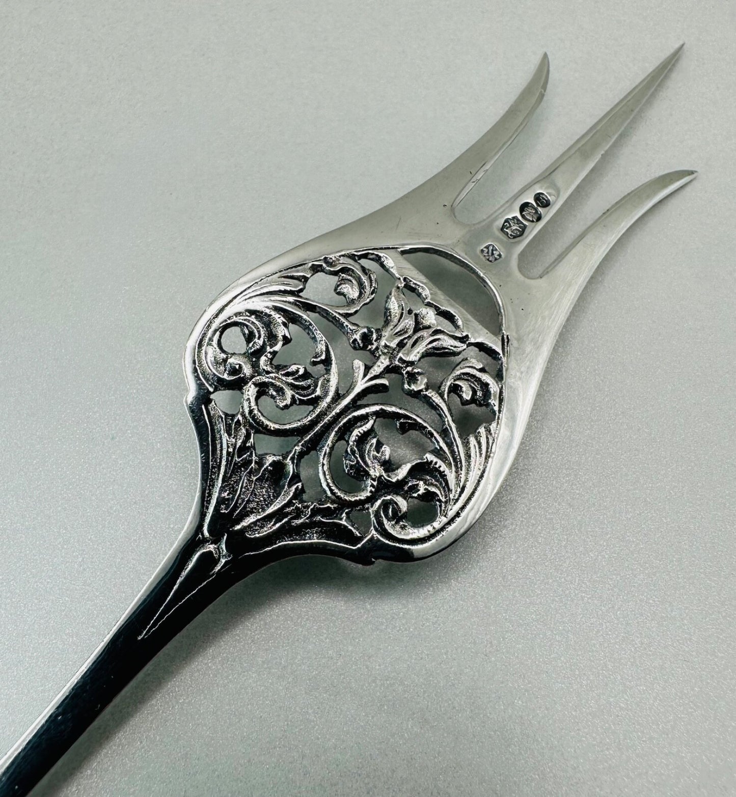 Antique Silver 3-Prong Fork Amsterdam Hallmark 1936 Zaandlandse Zilversmederije