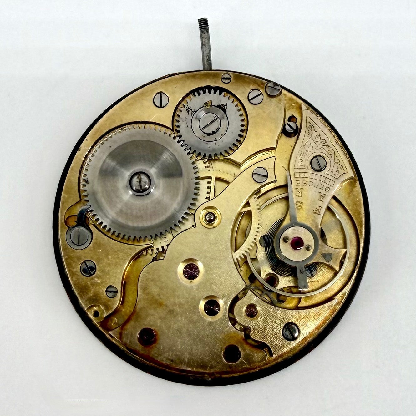 Antique Swiss Pocket Watch Movement – Mi-Chronomètre – c. Early 20th C - Working