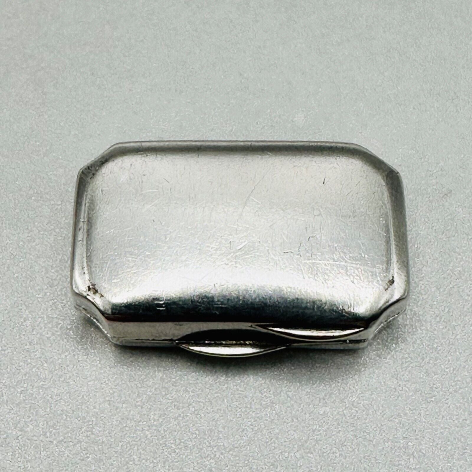 Antique German 835 Silver Pill Box - Mayer Martin – Hallmarked - Engraved H.J.F
