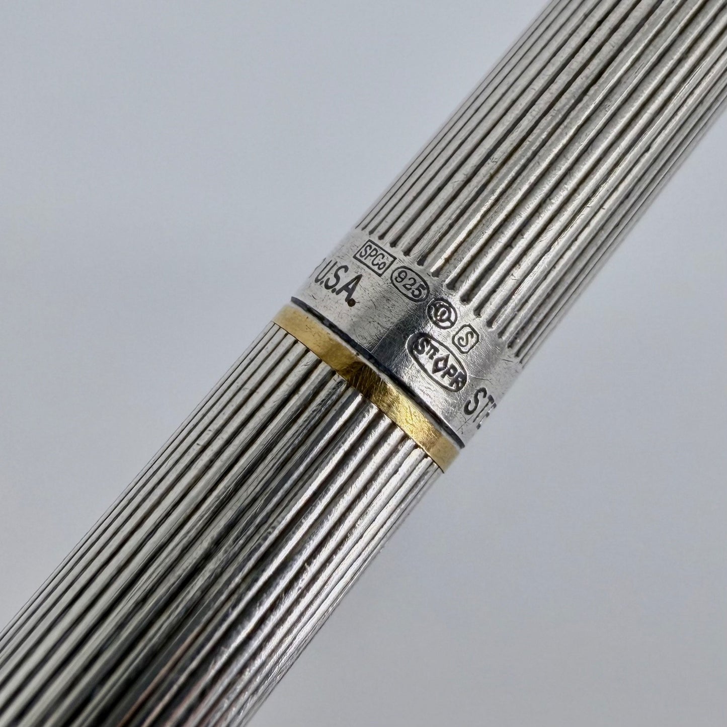 Sheaffer Sterling Silver Ballpoint Pen – London Import 1992 – USA Made