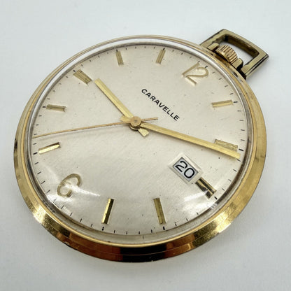 Vintage Caravelle Swiss Pocket Watch – AS 1950/51 – 17 Jewels – Working