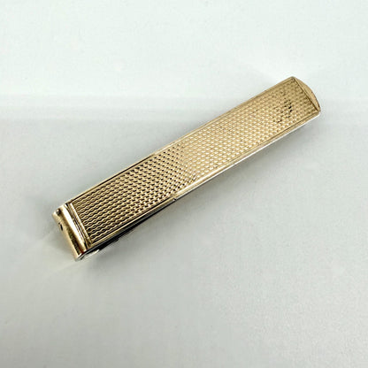 Vintage 9ct Gold on Sterling Silver Tie Clip