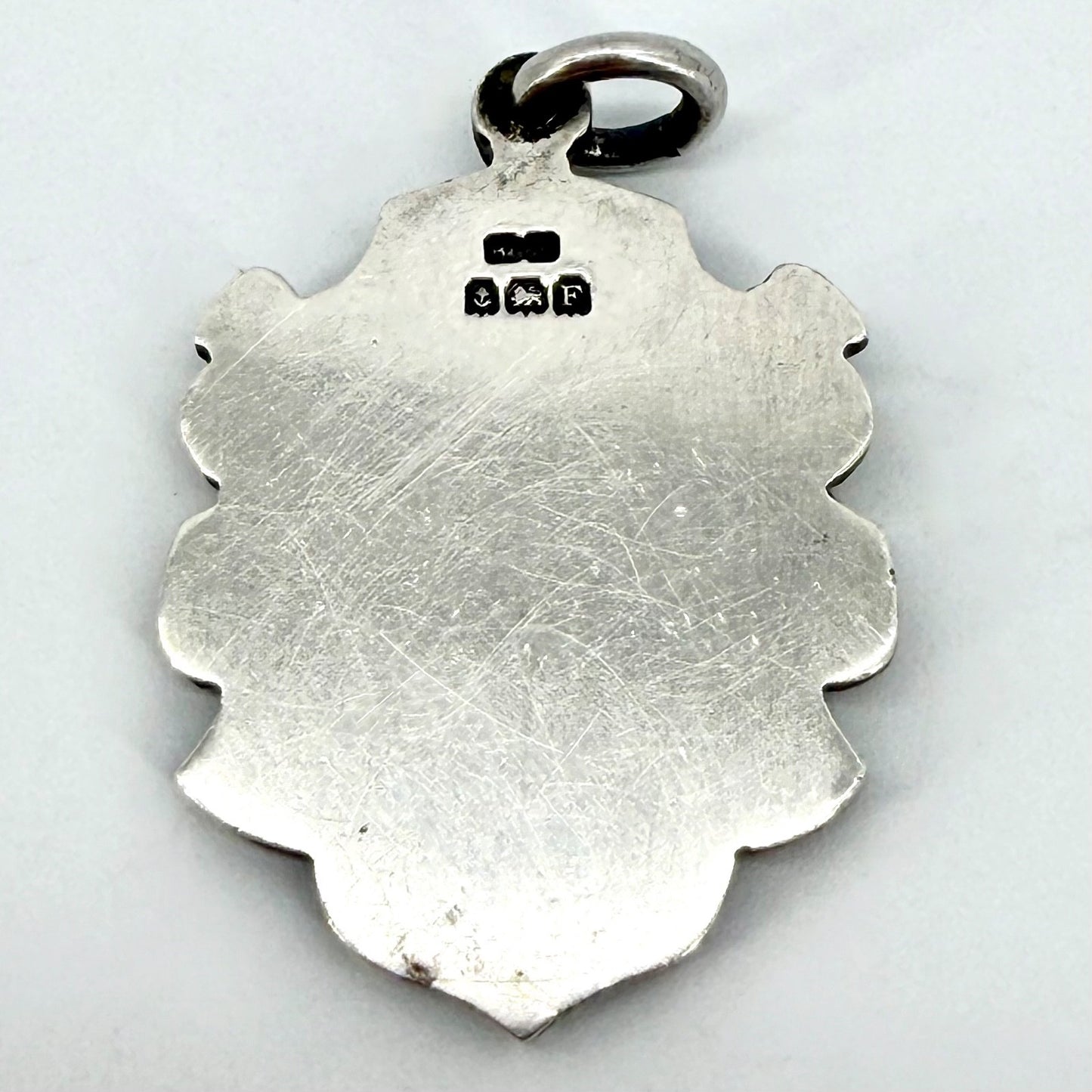 Antique Sterling Silver & Gold Fob Medal, Birmingham 1930, Herbert Bushell & Son