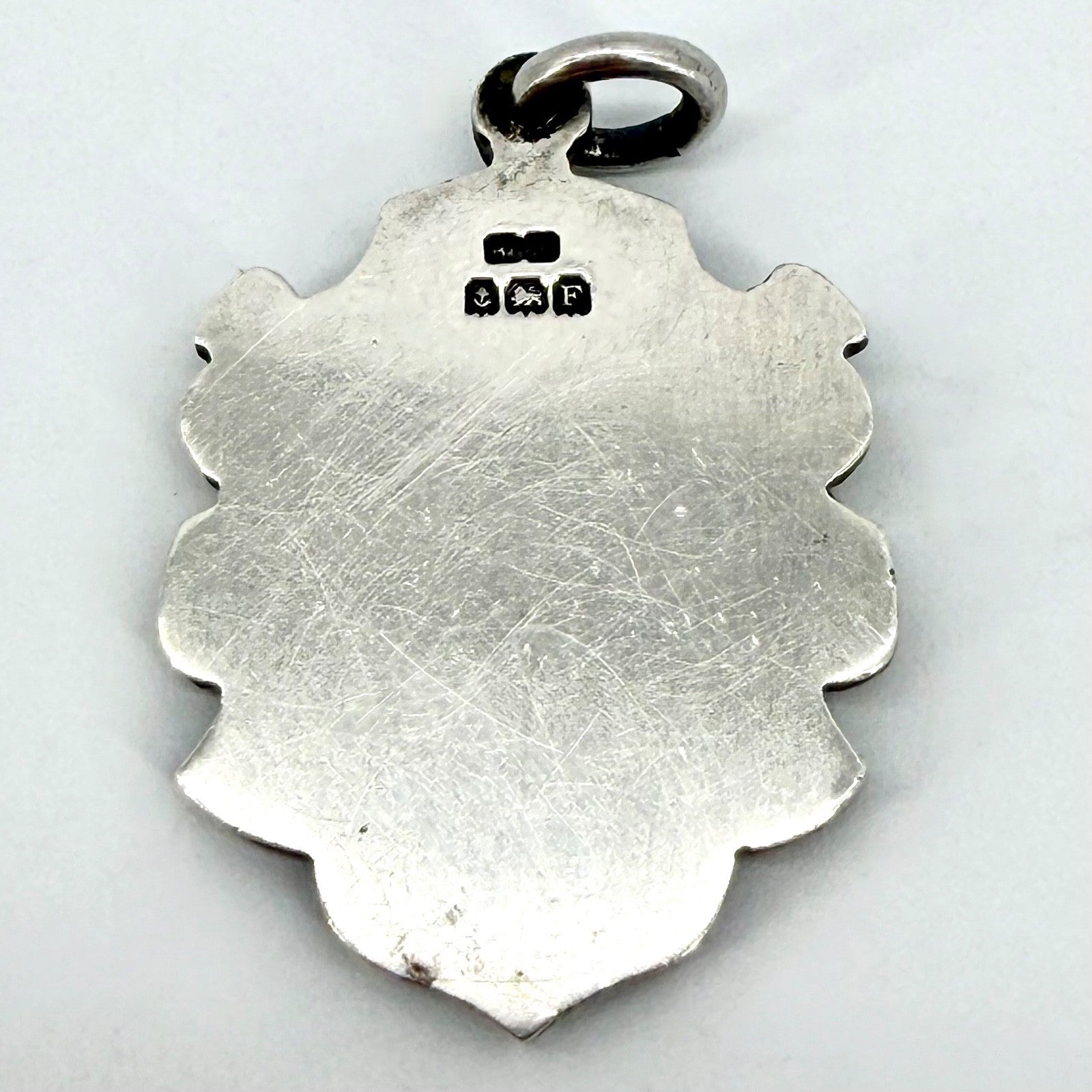 Antique Sterling Silver & Gold Fob Medal, Birmingham 1930, Herbert Bushell & Son