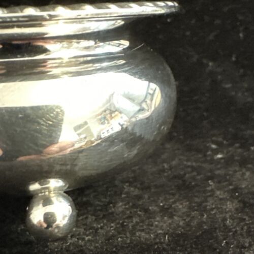 Antique Solid Silver Salt - Birmingham 1898 Elkington & Co