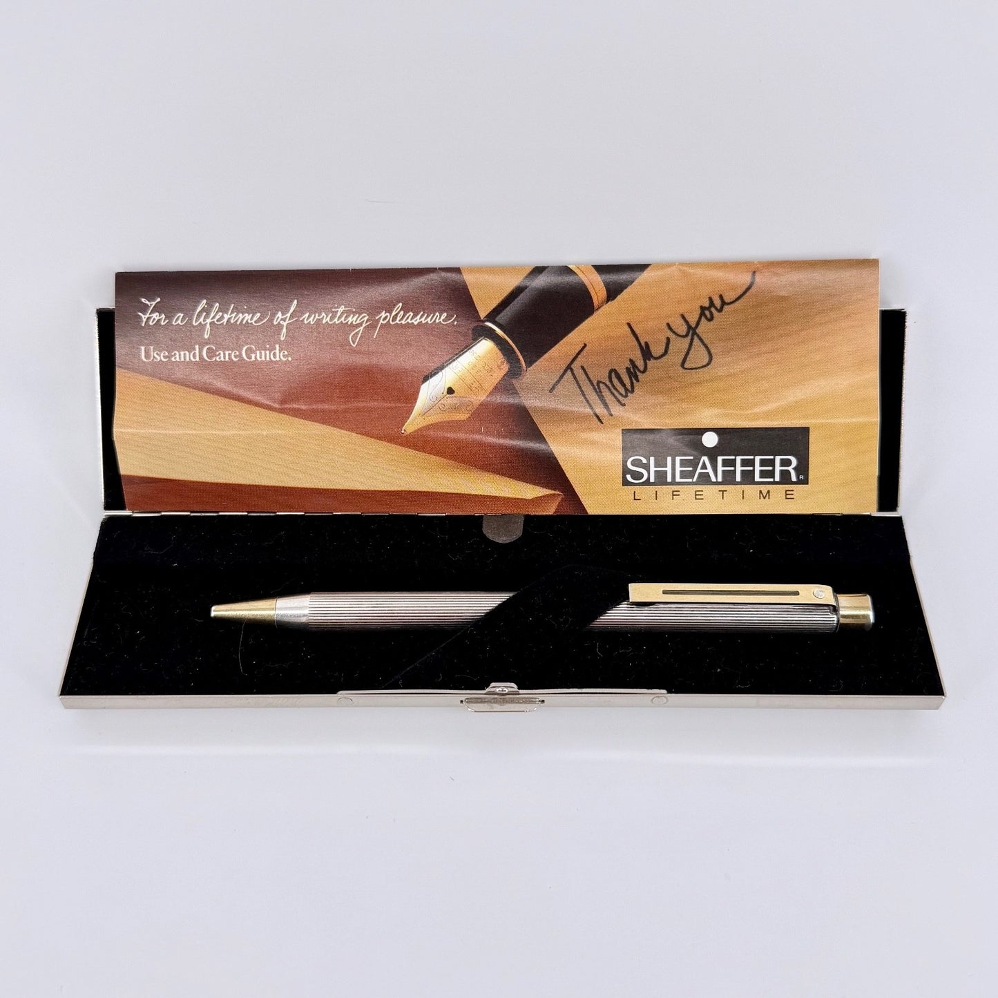 Sheaffer Sterling Silver Ballpoint Pen – London Import 1992 – USA Made