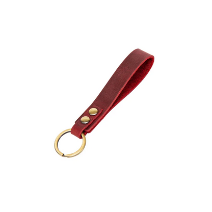 Genuine Leather Keyring Loop - 7 Colours Available