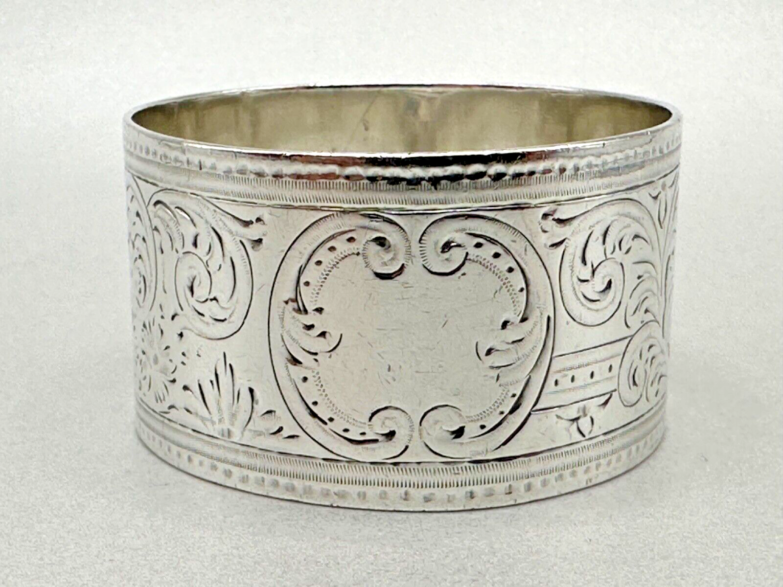 Antique Victorian Silver Napkin Ring – Atkin Brothers Sheffield 1890