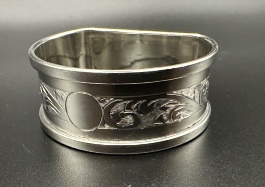 Antique Silver Napkin Ring - Birmingham 1913 Henry Griffith & Sons