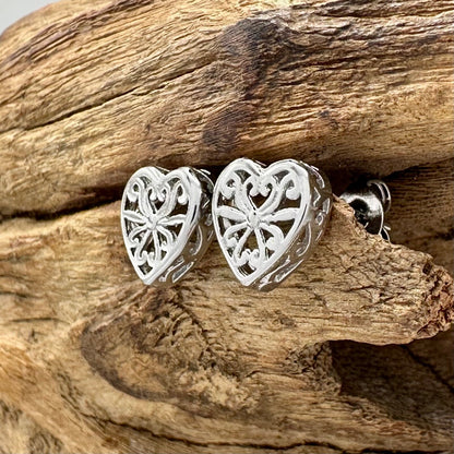 925 Sterling Silver Stud Earrings - Various Designs