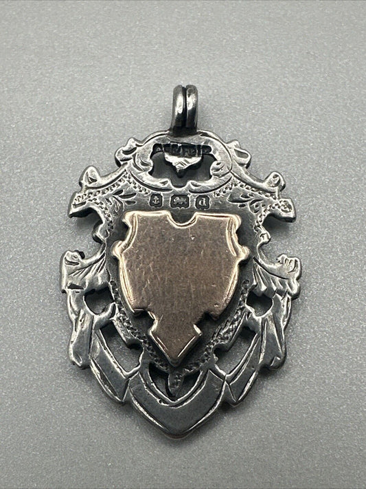 Antique Silver Fob Medal Pendant - Birmingham 1903