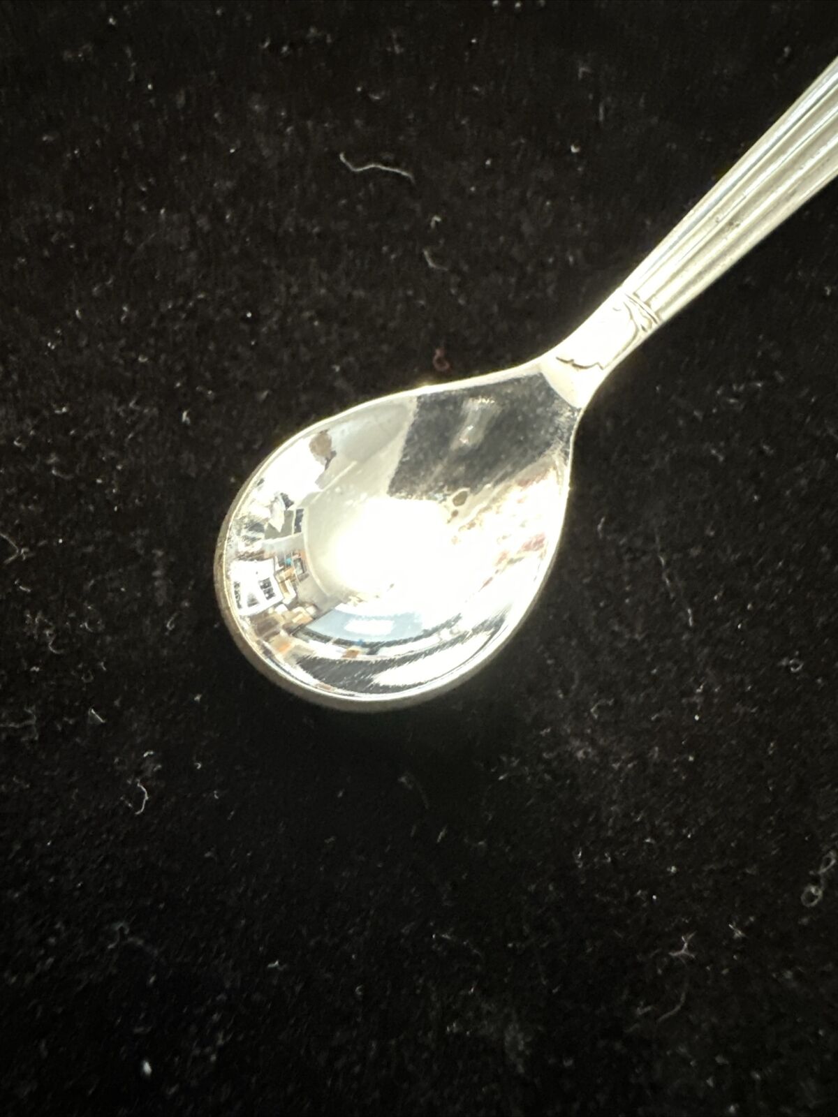 Antique Silver Plated Mustard / Salt / Condiment Spoon