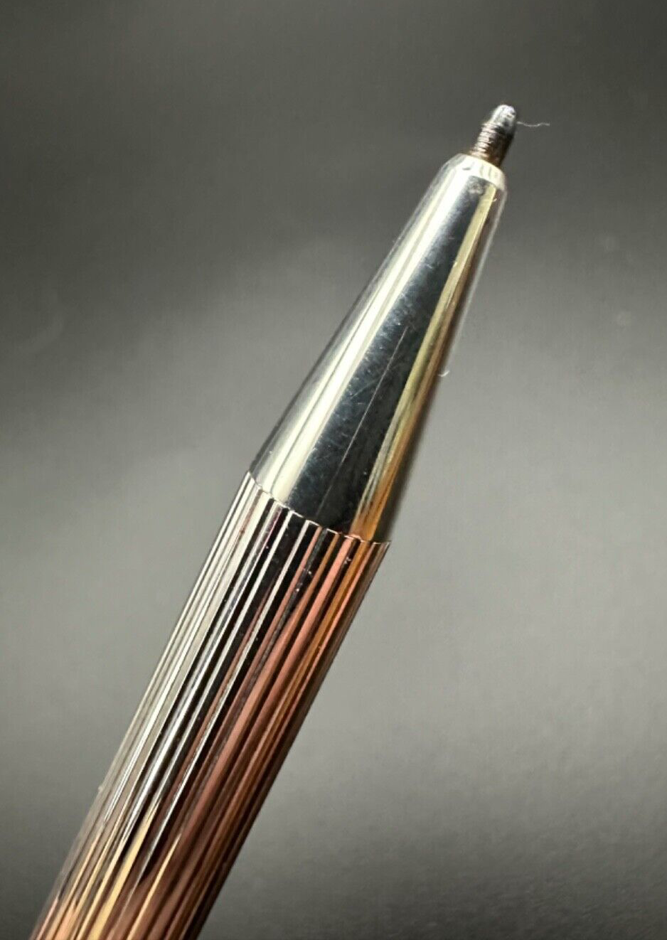 Vintage Aurora Silver Plated Ballpoint Pen