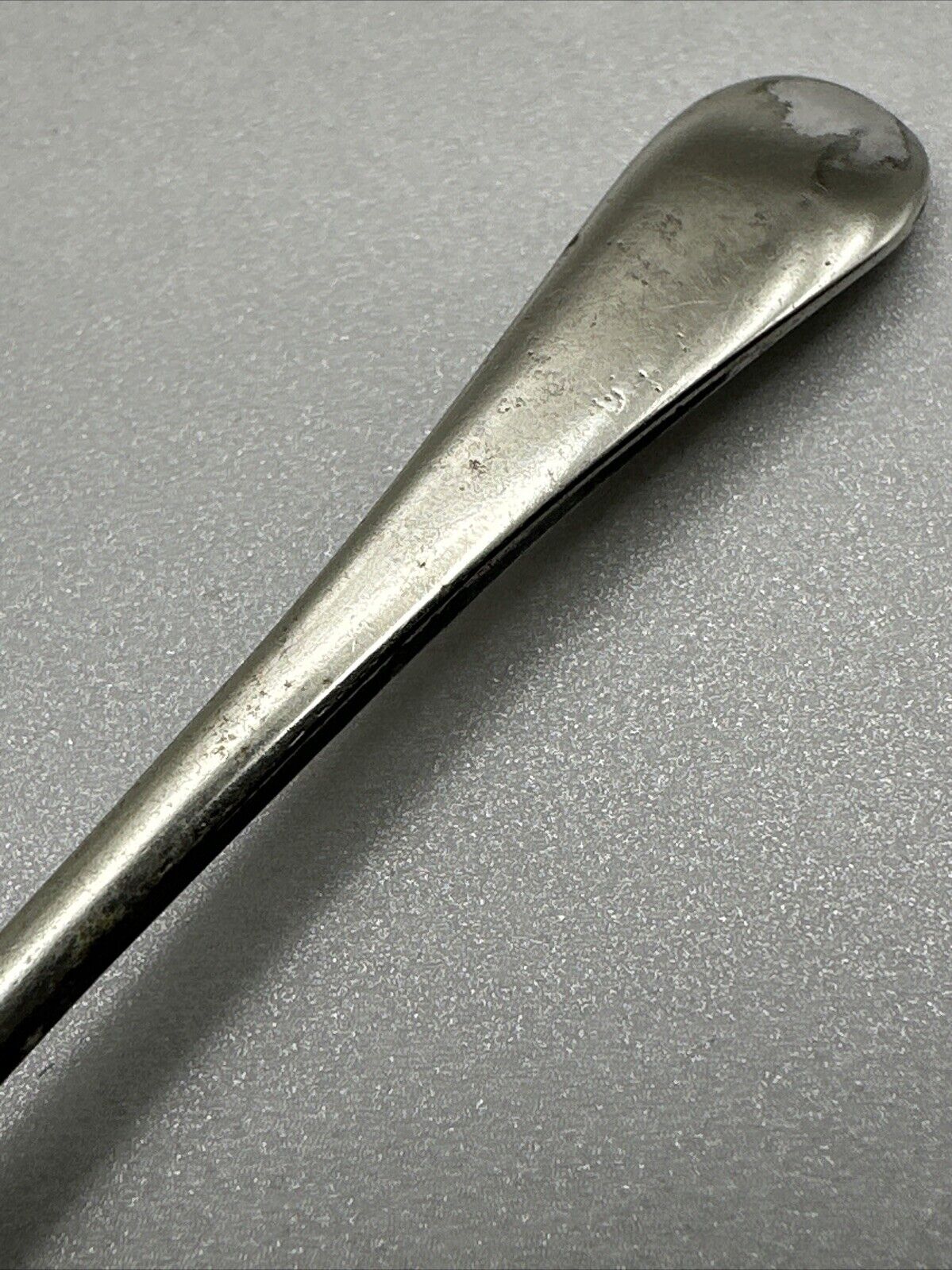 Antique Silver Plated Salt Spoon