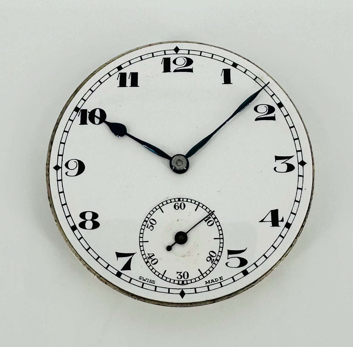 Antique “Herald” Swiss Pocket Watch Movement – 15 Jewels, 43mm – Working
