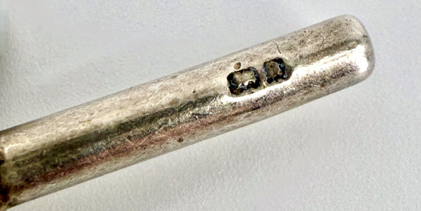 Antique Silver Albert Chain with T-Bar & Medallion – 1900 & 1924