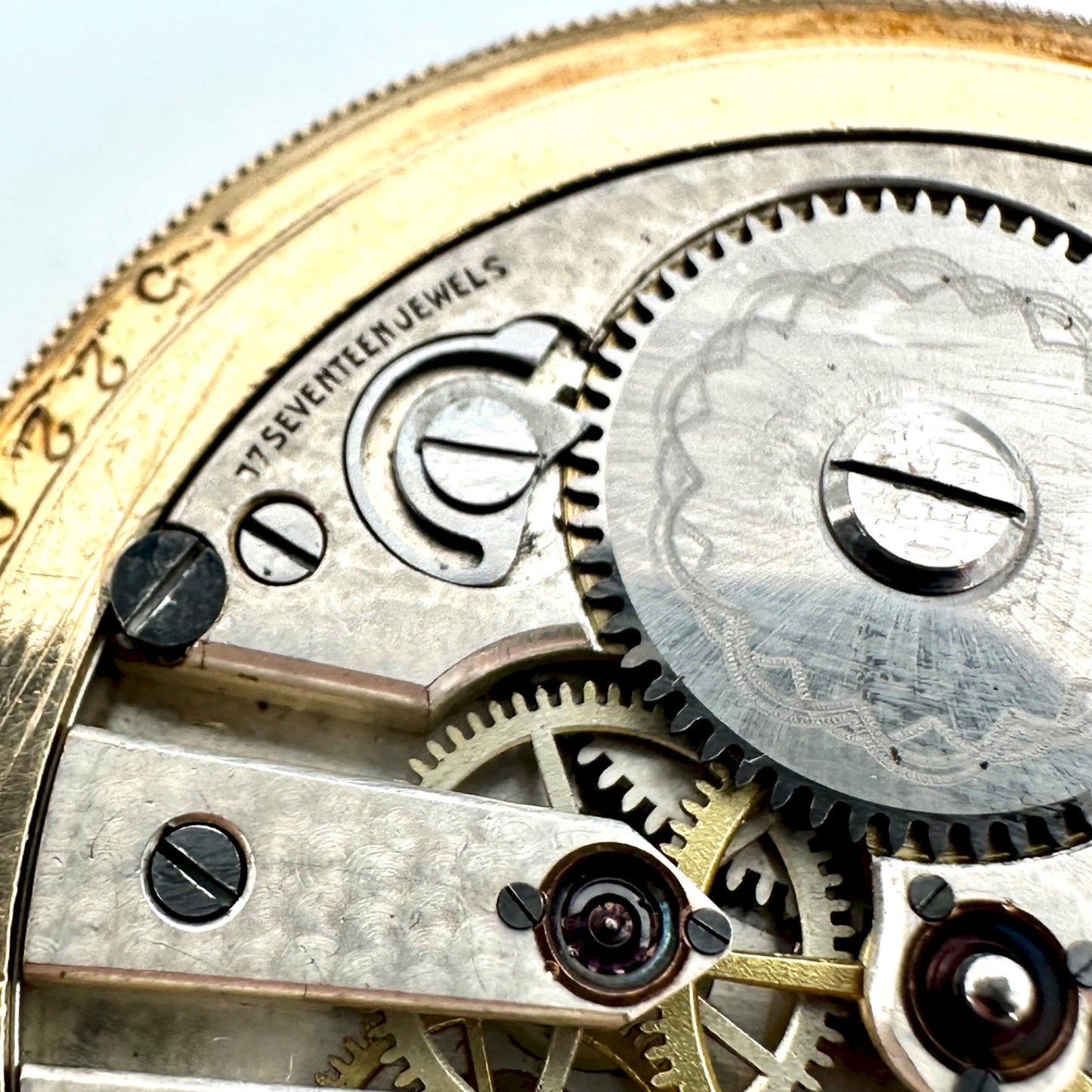 Antique Parel Watch Co. Gold Filled Pocket Watch – 17 Jewels, Adjusted, Working