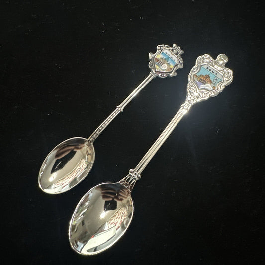 Pair of Rome Souvenir Spoons