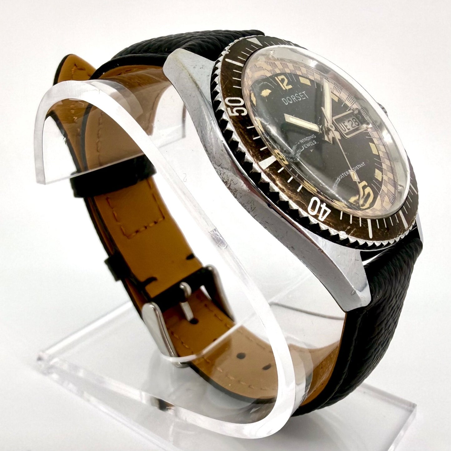 Vintage Gents Automatic Dorset Watch, Working, Montgomery Ward / UT-38 Movement