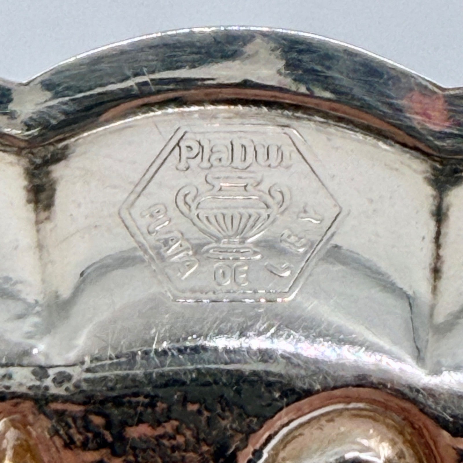 Vintage Spanish Solid Silver Trinket Tray – Signed Plata Dura, Plata de Ley