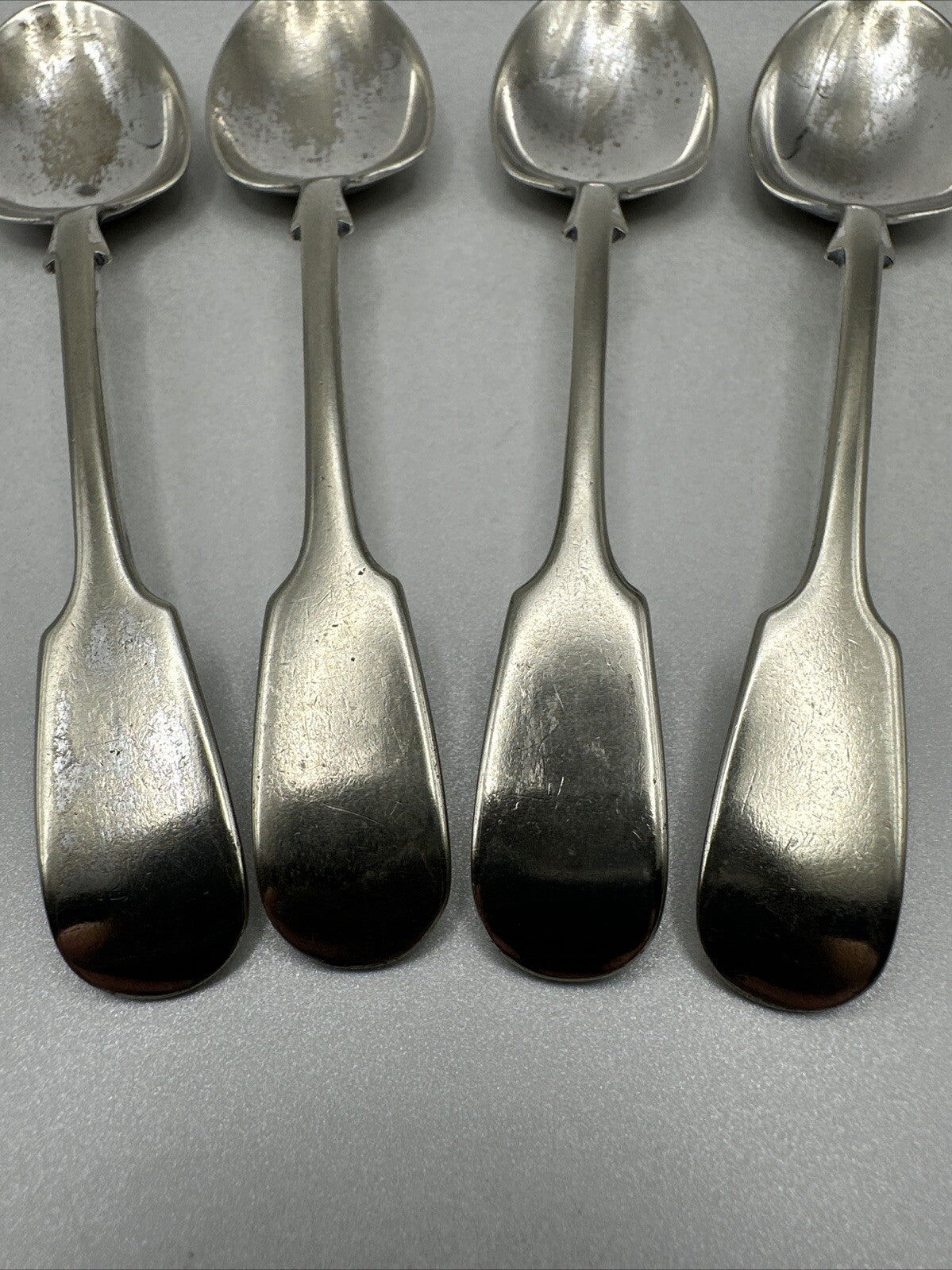 Antique Set of 4 Silver Plated Teaspoons