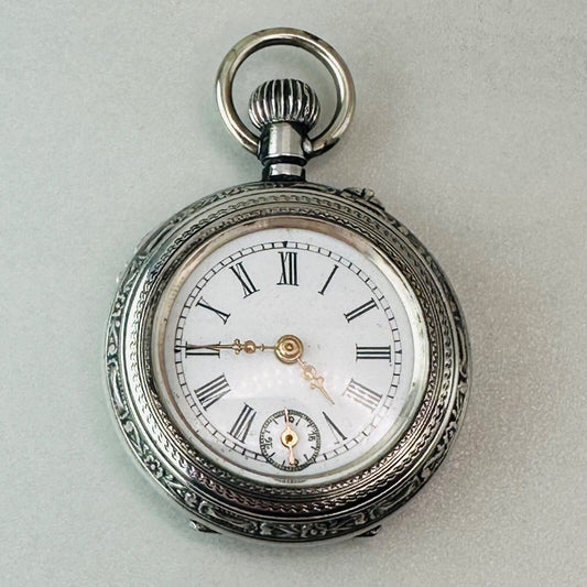 Antique Swiss Pocket Watch - Pin Set, Winds & Runs - Service Required