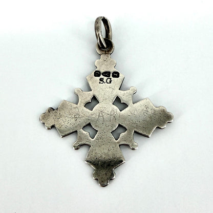 Antique Victorian Silver Fob / Pendant – Chester 1890 – Samuel Garside