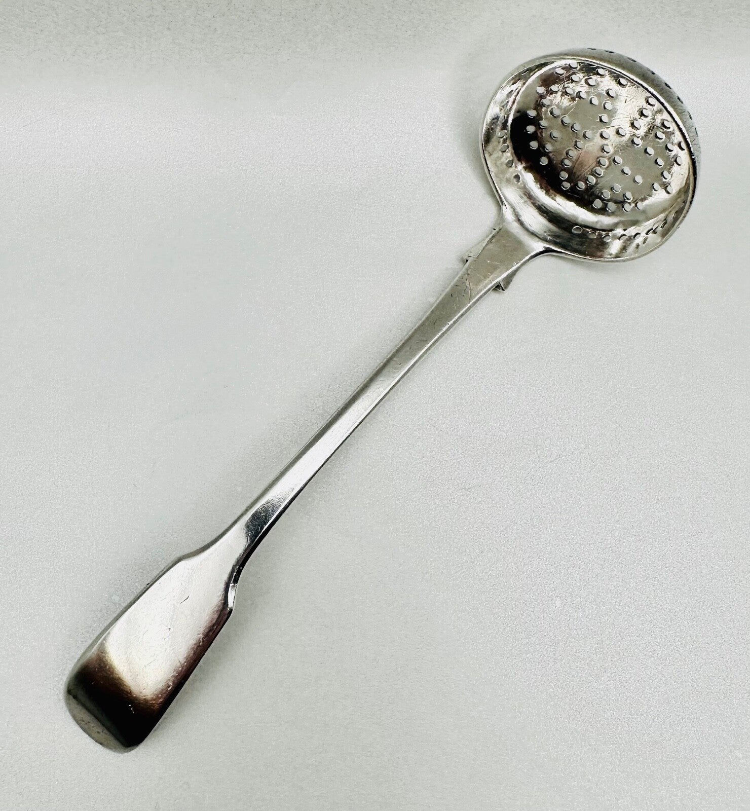 Antique Silver Sugar Sifter Spoon - London 1846 by Chawner & Co.