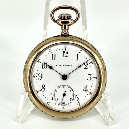 Antique Parel Watch Co. Gold Filled Pocket Watch – 17 Jewels, Adjusted, Working