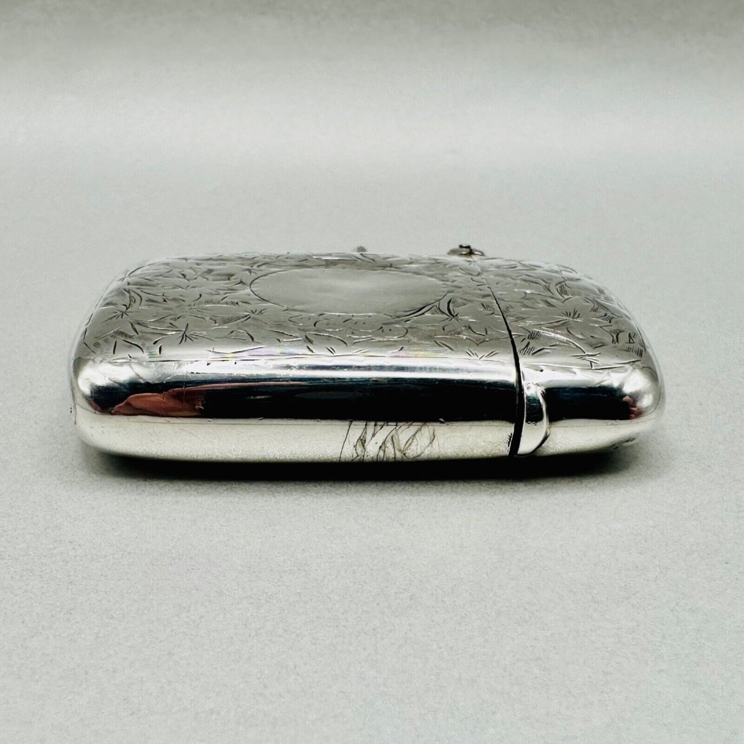 Antique Silver Vesta Case by Frederick Stone 1899 Birmingham
