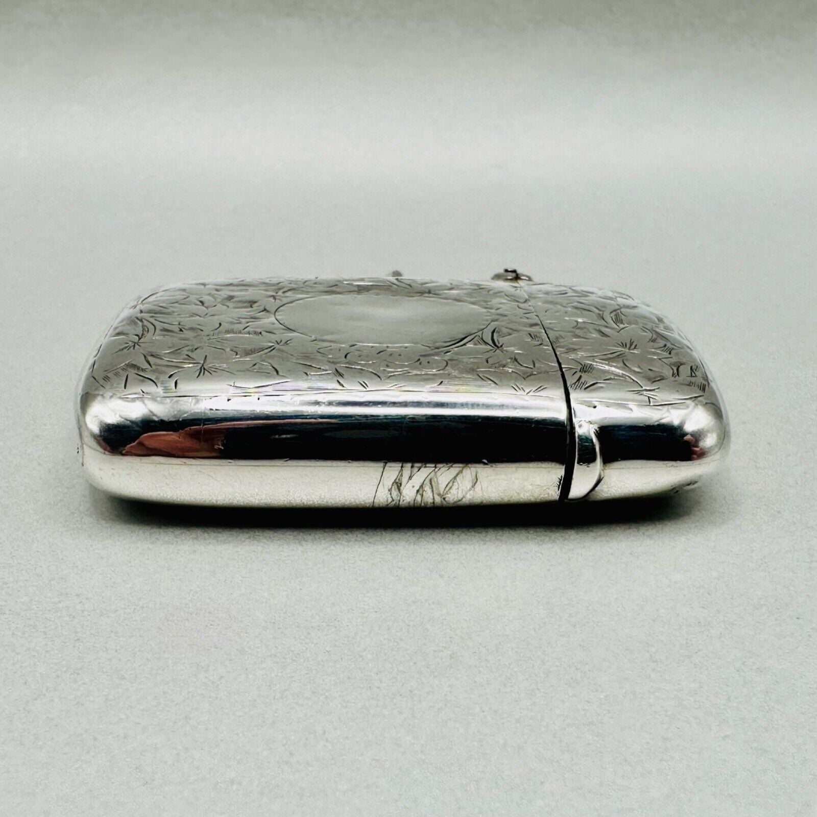 Antique Silver Vesta Case by Frederick Stone 1899 Birmingham
