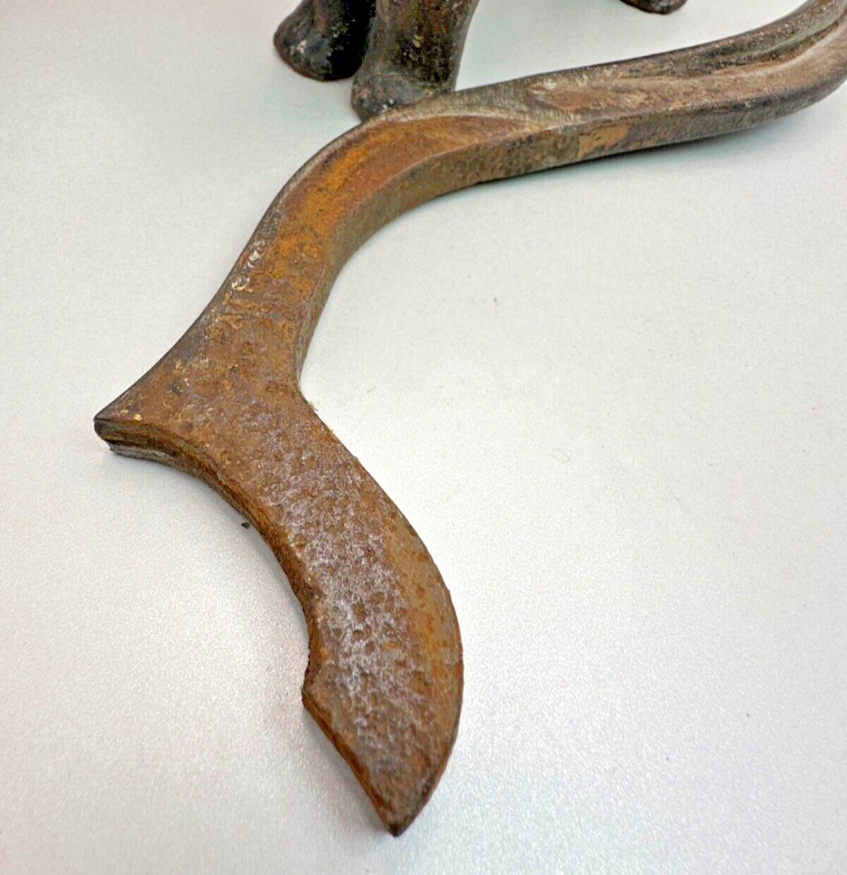 Antique Cast Iron Dog Nutcracker - Handle Broken