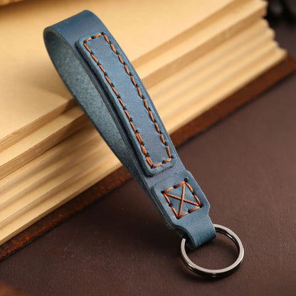 Genuine Leather Keyring Loop - 4 Colours Available