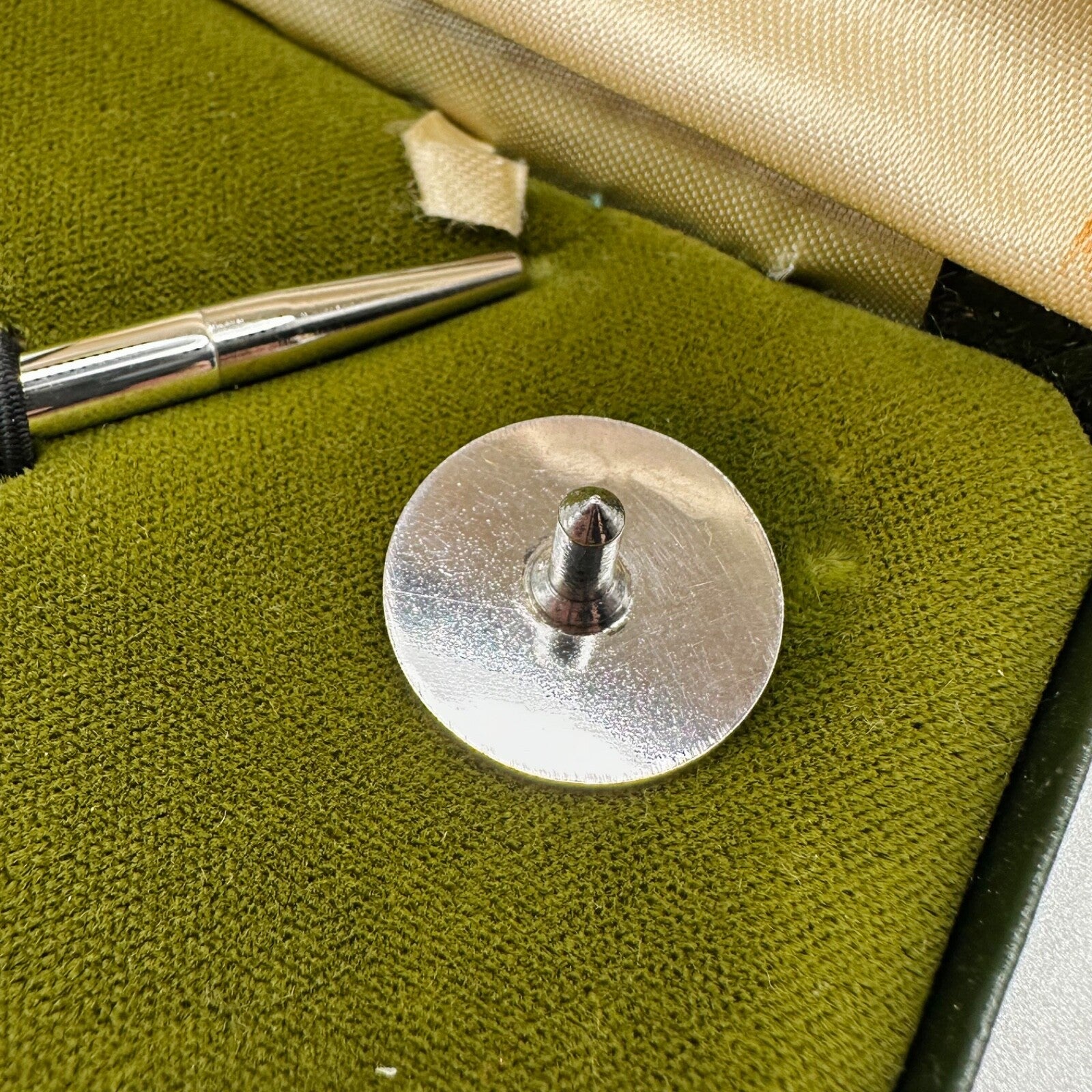 Vintage Sterling Silver Golf Tee Pencil and Ball Marker Set - Birmingham 1977
