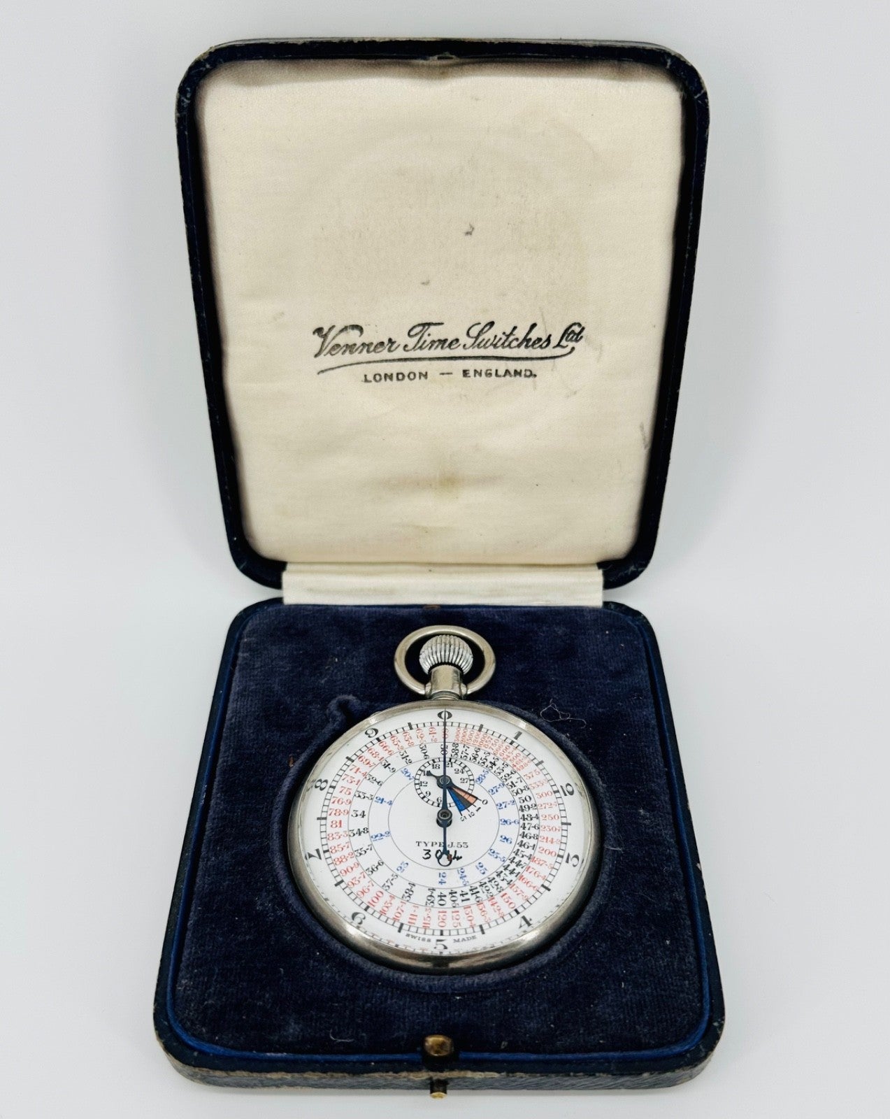 Vintage Boxed Venner Time Switches Stopwatch – Engraved Austin Motor Co Ltd