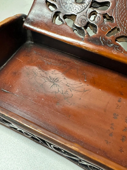 Antique Carved Resin Decorative Box